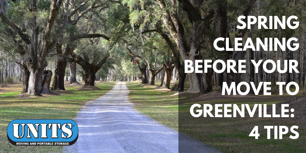 Spring Cleaning Before Your Move to Greenville: 4 Tips